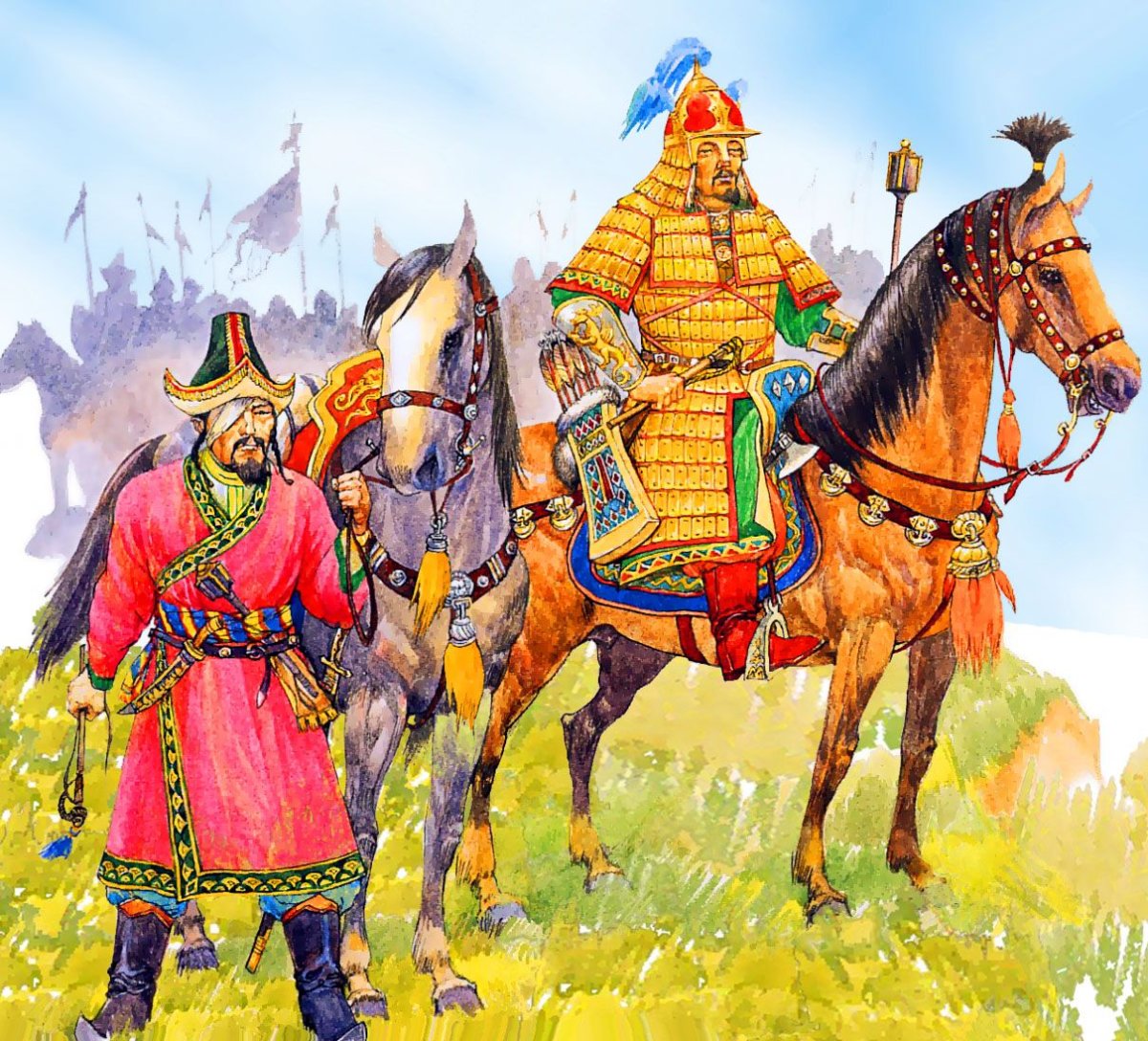 How did Genghis Khan treat his warriors?