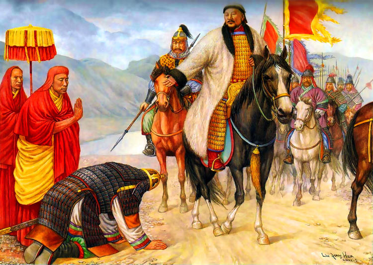 How did Genghis Khan take over China?